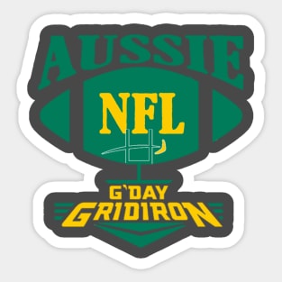 Aussie NFL Fantasy meets Gday Gridiron Sticker